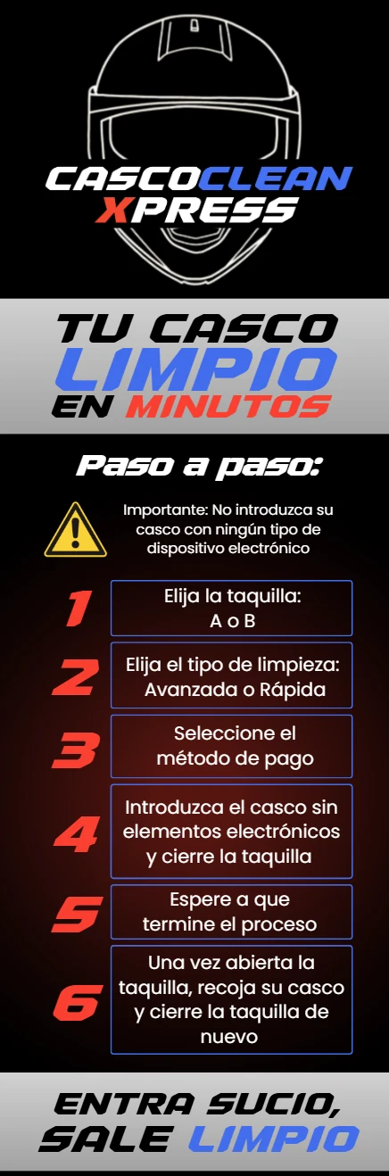 Diseño de la máquina Casco Clean Xpress con el paso a paso
